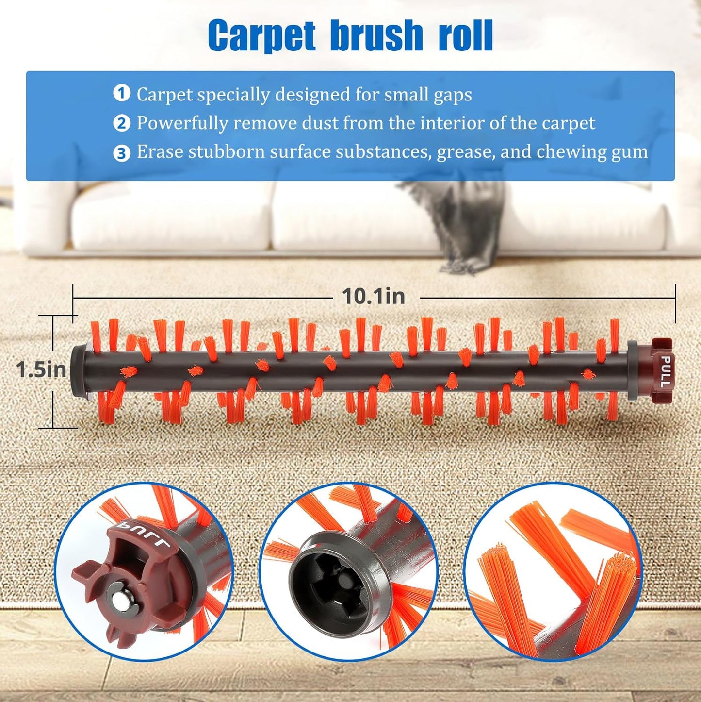 Filter Brush Replacement Compatible with Bissell CrossWave V1258-DP02-C-1202