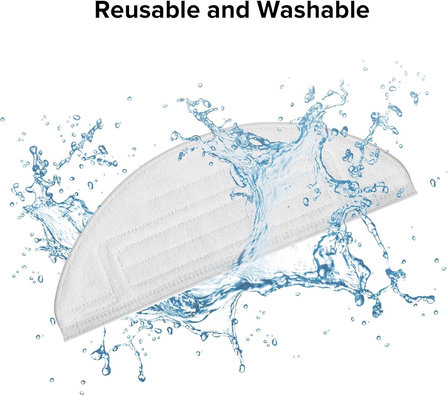 Mop Cloth for S8+ & S8 & S7 MaxV Robot Vacuum (2 Pcs) V1258-DP02-C-1209