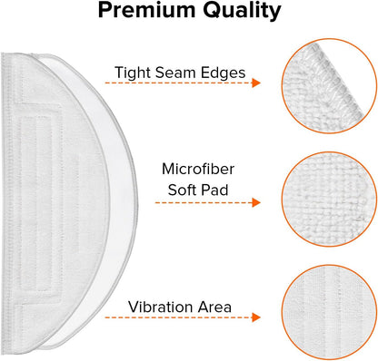 Mop Cloth for S8+ & S8 & S7 MaxV Robot Vacuum (2 Pcs) V1258-DP02-C-1209