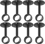 Curtain Rod Ceiling-Mount Bracket Curtain Rod Brackets Curtain Rod Holders (8 PCS, Black) V1258-DP02-C-1221