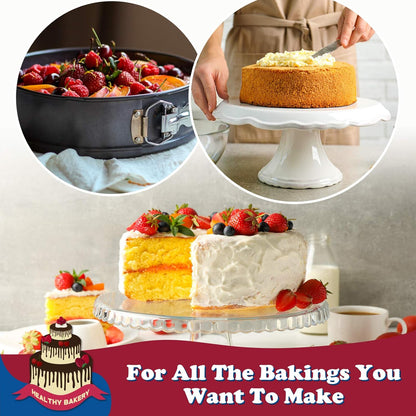 9 Inch Non-stick Cheesecake Pan Springform Pan with Removable Bottom/Leakproof - Black V1258-DP02-C-123
