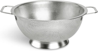 Colander Stainless Steel 3-Quart, Kitchen Strainer for Pasta, Fruits Vegetables, Dishwasher Safe V1258-DP02-C-1230