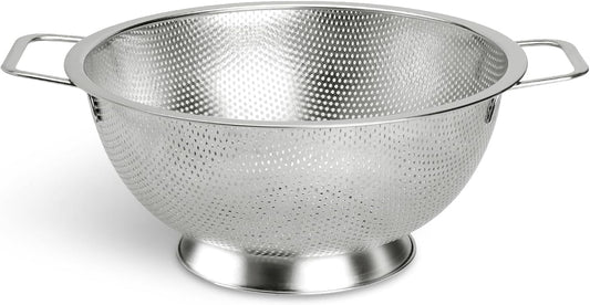 Colander Stainless Steel 3-Quart, Kitchen Strainer for Pasta, Fruits Vegetables, Dishwasher Safe V1258-DP02-C-1230
