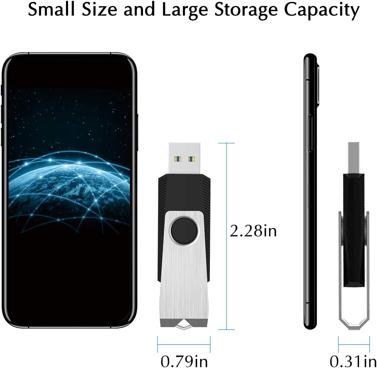 16GB 3 Pack USB Flash Drive 16GB USB Stick Bulk USB Drive 2.0 USB Key USB Thumb Drive Flash Drives 16gb V1258-DP02-C-1245