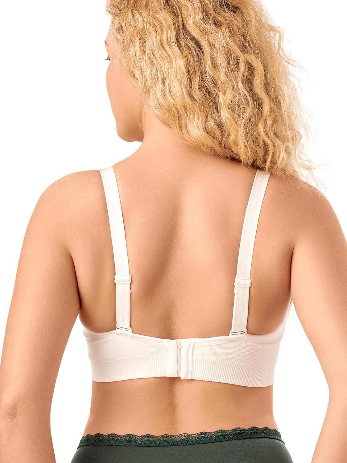 Womens Nursing Bra Seamless Breastfeeding Sleep Maternity Bra with Remove Bra Pads Extenders 5 Pack V1258-DP02-C-1249