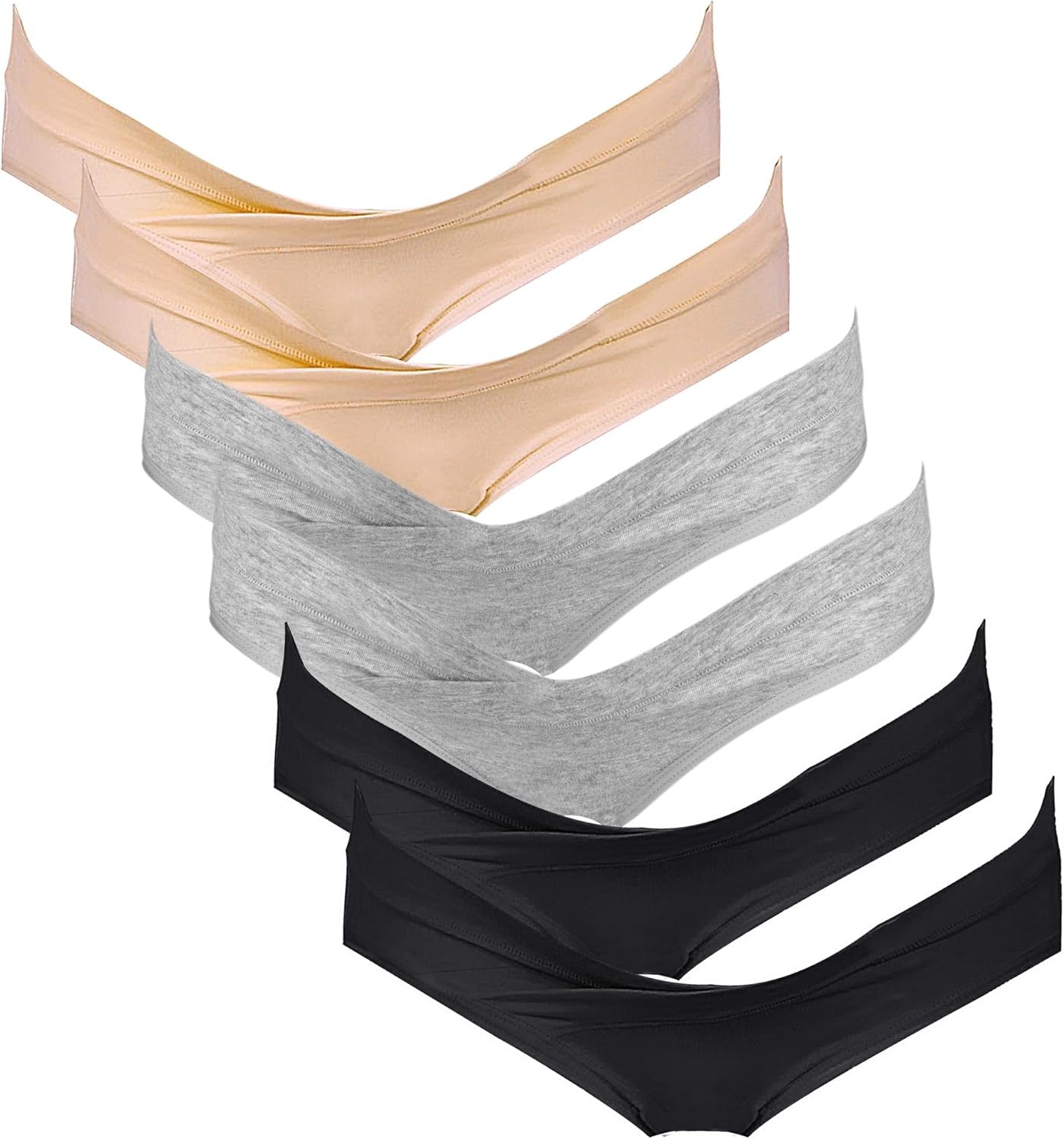 Cotton Maternity Underwear Under Bump Women Pregnancy Bikini Panties V1258-DP02-C-1258
