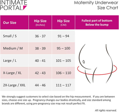 Cotton Maternity Underwear Under Bump Women Pregnancy Bikini Panties V1258-DP02-C-1258