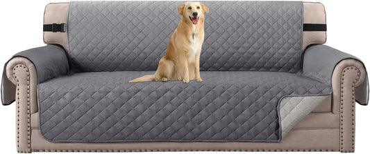Reversible Sofa Cover for 3 Cushion Couch Water Resistant Couch Cover for Dogs Non Slip Furniture Protector V1258-DP02-C-1277