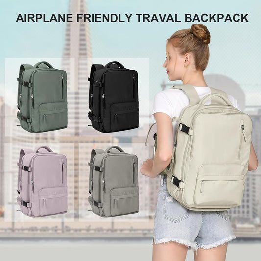 Cabin Bags for Travel, Underseat Carry on Hand Luggage Backpack for Women Airplane Approved Travel Backpack V1258-DP02-C-1278