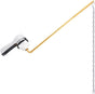 Universal Front Mount Toilet Handle Tank Flush Lever Replacement Handle with Stainless Steel Flapper Chains V1258-DP02-C-1285