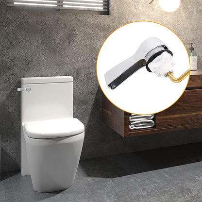 Universal Front Mount Toilet Handle Tank Flush Lever Replacement Handle with Stainless Steel Flapper Chains V1258-DP02-C-1285