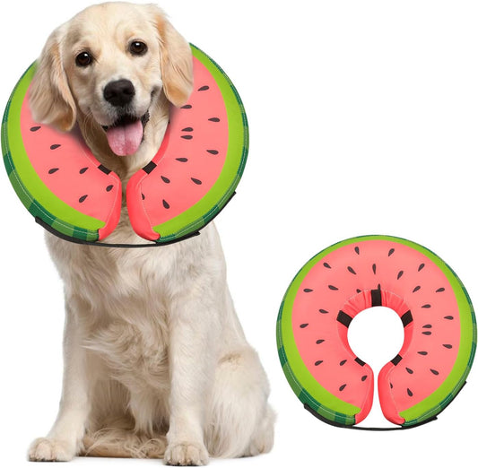 Inflatable Dog Collar Recovery Cone for Medium Waterproof Elizabethan Pillow Blow Up Pet Cone Collar Surgery V1258-DP02-C-1302