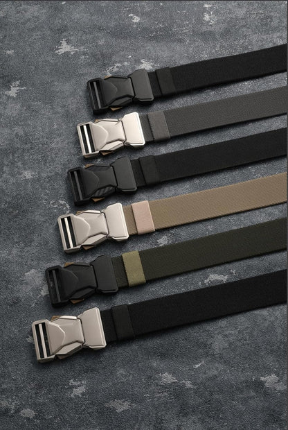 Tactical Belt Men - 1.5" Nylon Stretch Military Mens Belt - Quick Release for Work Heavy Duty V1258-DP02-C-1309