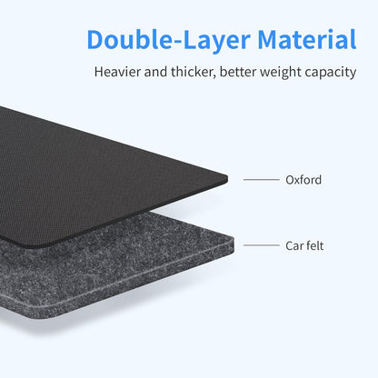 Car Seat Protector Large Kick Mat 2 Pack Durable Water Resistant Auto Seat Back Covers with 2 Mesh Pockets V1258-DP02-C-1312