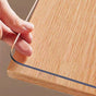 Clear Table Protector, 1.5mm Thick 24 x 48 Inch Desk Protector Mat Clear, Waterproof Plastic Table Cover, V1258-DP02-C-1313