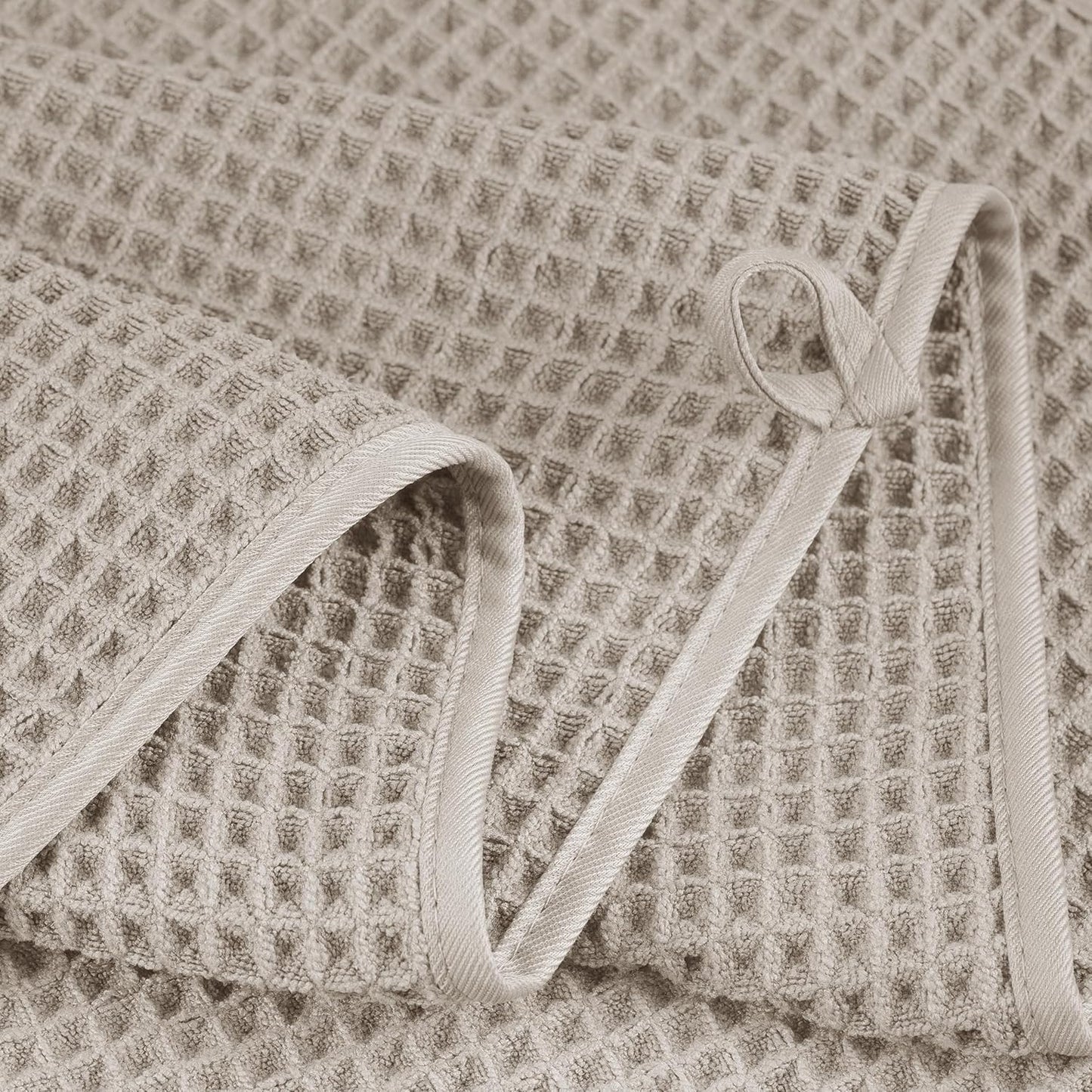 430 GSM Microfiber Oversize Quick Dry Lint Free Bath Towel, 60 x 30 in, 4 Pack (Waffle Weave) V1258-DP02-C-1315