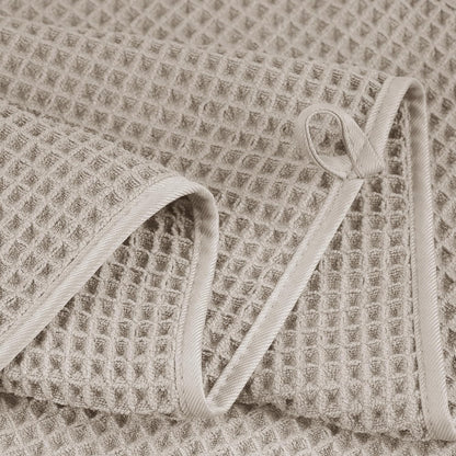 430 GSM Microfiber Oversize Quick Dry Lint Free Bath Towel, 60 x 30 in, 4 Pack (Waffle Weave) V1258-DP02-C-1315