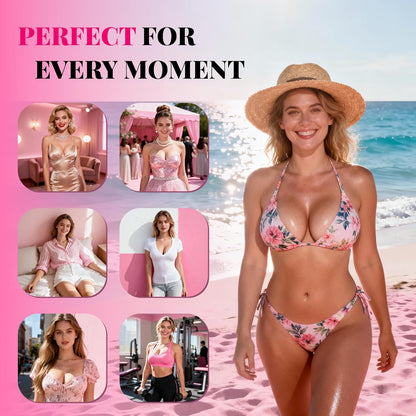 Double Sided Sticky Bra Ultra Boost Inserts Pads Reusable Push Up Lift Self Adhesive Bra Pads for Bikini V1258-DP02-C-1325