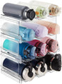 Stackable Water Bottle Organizer for Cabinet, Freezer, Pantry - Plastic Cup Holder, Wine Racks for Kitchen V1258-DP02-C-1329