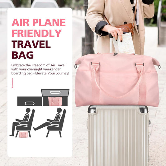 Travel Duffle Bag, Waterproof Weekender Carry On Tote Bags for Women, Men, Hospital Bag, Overnight Bag V1258-DP02-C-1332