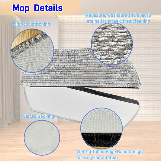 Replacement Mop Pads Compatible with Shark AV2800ZE RV2820YE RV2820ZE AV2820S AV2820AE RV2800AE RV2800S V1258-DP02-C-1357