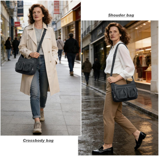 Crossbody Purses for Women Shoulder Handbags Lightweight Waterproof Nylon Travel Bag Ladies Pocketbooks V1258-DP02-C-1361