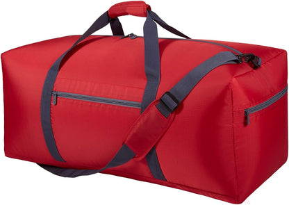 Foldable Duffle Bag 30 inch 75L Large Lightweight Luggage Bag for Travel Camping Storage-Red V1258-DP02-C-1366