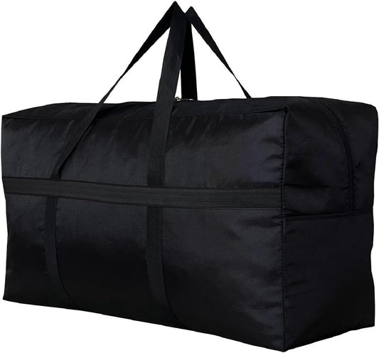 Extra Large Storage Duffle Bag for Travel, Black Oversized Giant Big Traveling Duffle Bag V1258-DP02-C-1368