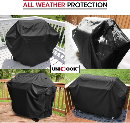 Heavy Duty Waterproof Barbecue Gas Grill Cover, 65-inch BBQ Cover, Special Fade and UV Resistant Material, V1258-DP02-C-137