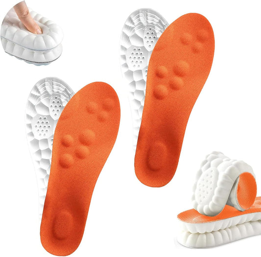 2 Pairs 4D Cloud Insoles for Men & Women,Memory Foam Cloud Insoles with Arch Support,2026 New Comfortable and V1258-DP02-C-1370