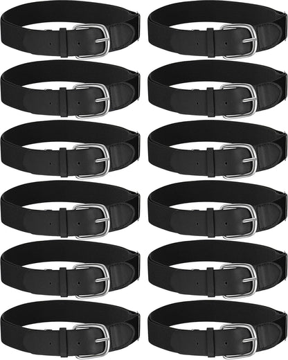 12 Pcs Baseball Belts Softball Belts Bulk for Adult and Youth Adjustable V1258-DP02-C-1371