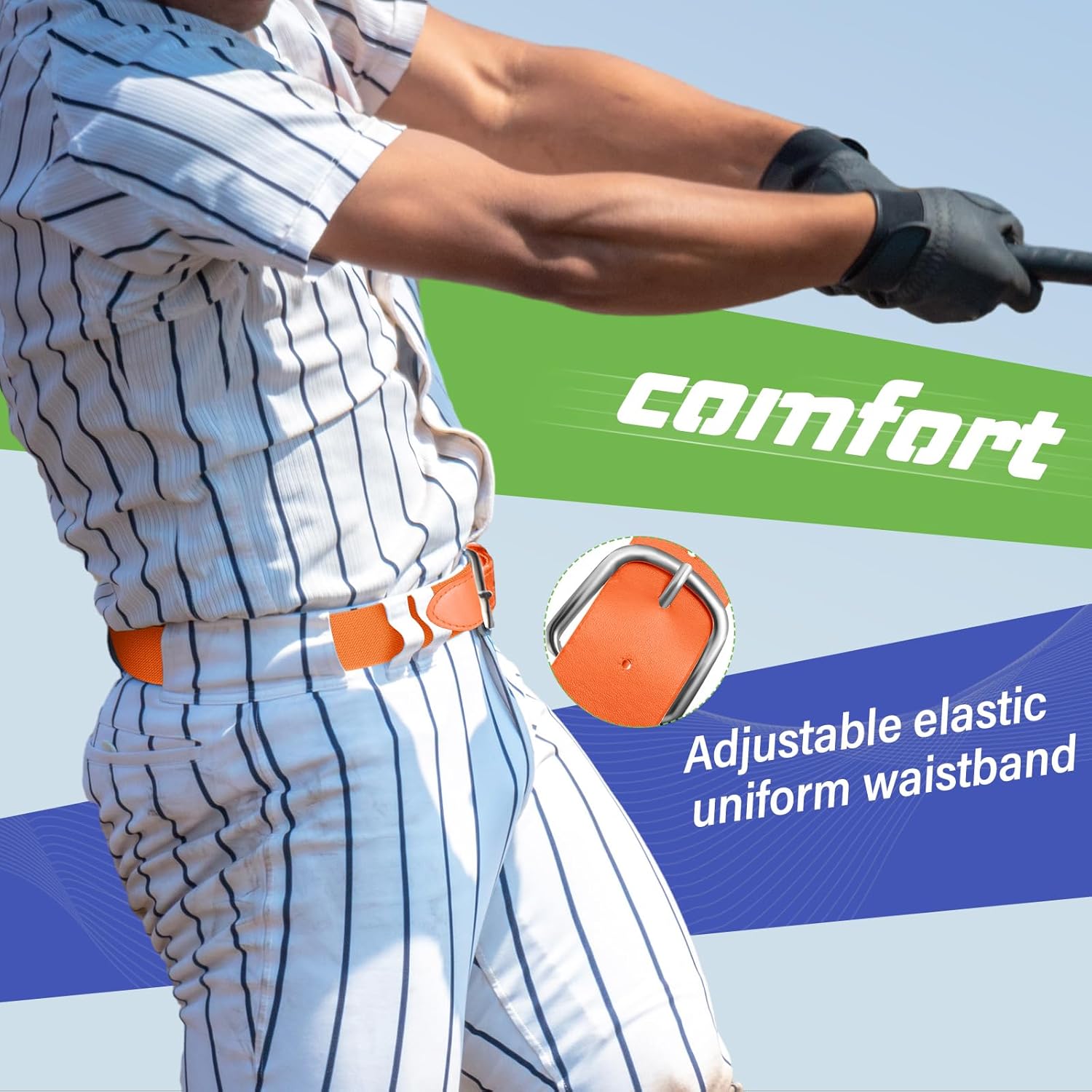 12 Pcs Baseball Belts Softball Belts Bulk for Adult and Youth Adjustable V1258-DP02-C-1373