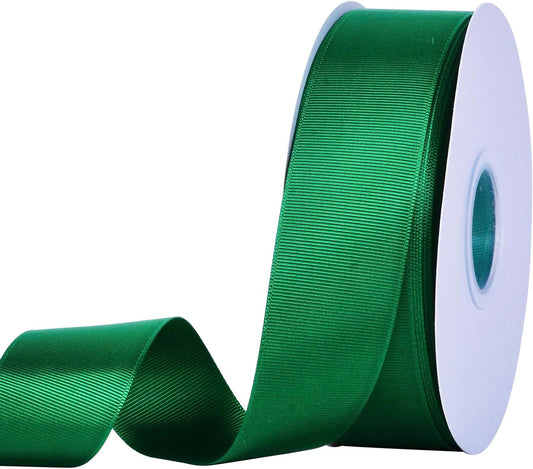 Forest Green Grosgrain Ribbon, 1 1/2 Inch 50 Yards, Great for Crafts Bows Flower Bouquet Wedding Home Decor V1258-DP02-C-1388