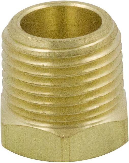 Brass Pipe Fitting Hex Bushing 3/4" NPT Male x 1/2" NPT Female Adapter 1200psi (2pcs) V1258-DP02-C-1402