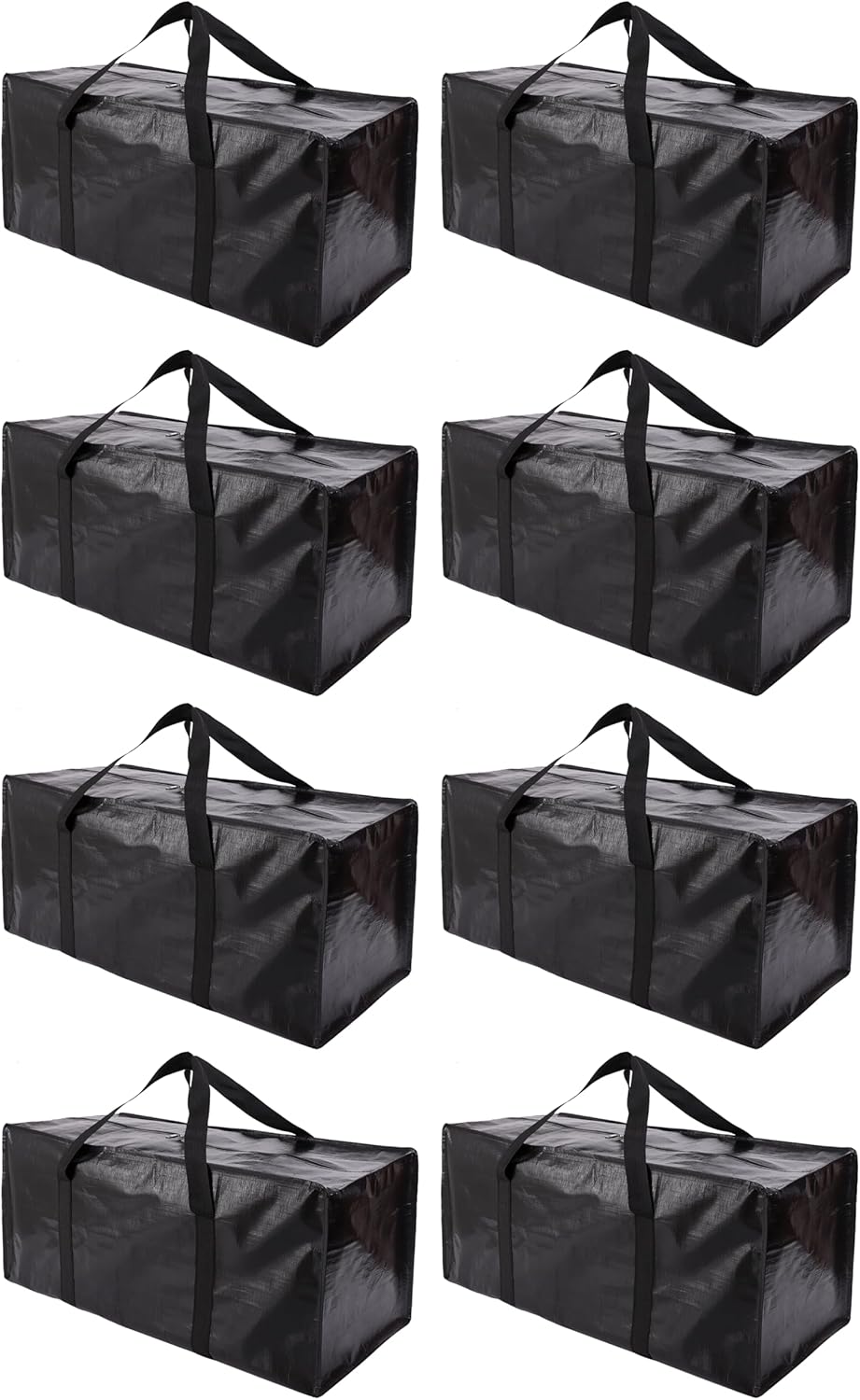 Extra Large Moving Bags with Zippers & Carrying Handles, Heavy-Duty Storage Tote for Space Saving Moving V1258-DP02-C-1448