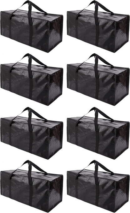 Extra Large Moving Bags with Zippers & Carrying Handles, Heavy-Duty Storage Tote for Space Saving Moving V1258-DP02-C-1448