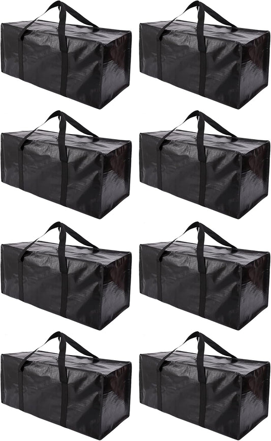Extra Large Moving Bags with Zippers & Carrying Handles, Heavy-Duty Storage Tote for Space Saving Moving V1258-DP02-C-1448