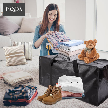 Extra Large Moving Bags with Zippers & Carrying Handles, Heavy-Duty Storage Tote for Space Saving Moving V1258-DP02-C-1448