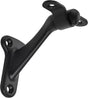 6 Pack 3 Inch Matte Black Hand Rail Bracket Heavy Duty Hardware for Stairways, Home or Office Stair Support V1258-DP02-C-1451