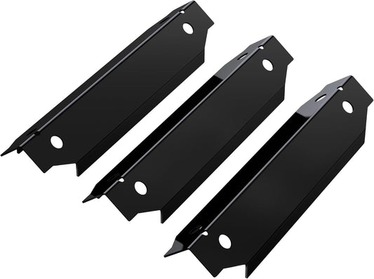 Grill Replacement Parts for Dyna-Glo 3-Burner Gas BBQ, Porcelain Grill Burner Covers, Heat Plates Shields, V1258-DP02-C-146