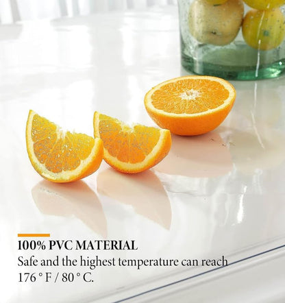 2mm Thick Clear Table Cover Protector 36 x 60 Inch, Plastic Table Cover Rectangle, PVC Clear Table Protector, V1258-DP02-C-1460