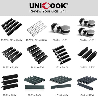 7620 Flavorizer Bars for Weber Genesis 300 Series, E-310 E-330 Grills with Front Control(2011-2016), 17.5 V1258-DP02-C-148