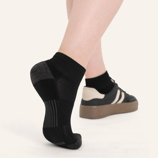 Athletic Ankle Socks Womens Anti-Odor Socks Moisture-Wicking Running Cushioned Anti-Blister 5/6 Pairs V1258-DP02-C-1499