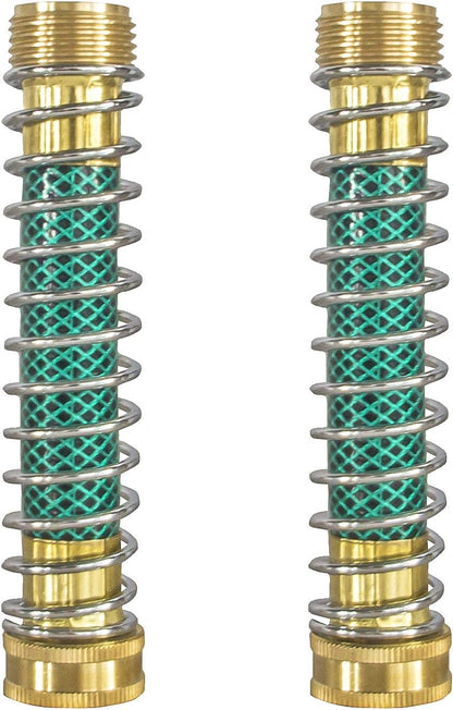 Garden Hose Protector, Hose Extension Adapter with Coil Spring, 2 Pack V1258-DP02-C-150