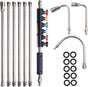 Pressure Washer Extension Wand, 10 Pack Power Washer Lance with 6 Atomization Nozzle Tips,1 Gutter Cleaner V1258-DP02-C-151