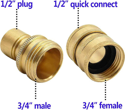 Pressure Washer Adapter Set, Quick Disconnect Kit With M22 Metric Male Thread Quick Connector, M22 Swivel to V1258-DP02-C-158