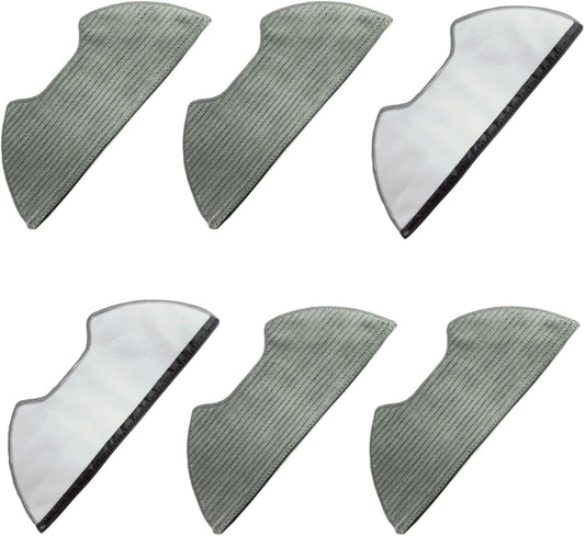 6 Pack Washable Mop Pads Replacement for Shark UR2650WS Matrix Plus Robot Vacuum Reusable Microfiber Floor V1258-DP02-C-1606