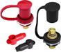 3/8" Battery Bulkhead Connectors, 300A Remote Battery Terminals Thru Panel Battery Jump Post Remote Terminal V1258-DP02-C-1612