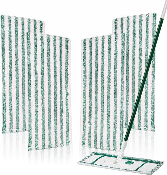 4 Pack Microfiber Mop Pads Refills Compatible with Libman Wet &Dry Dust Mops, Reusable Washable Replacement V1258-DP02-C-1619