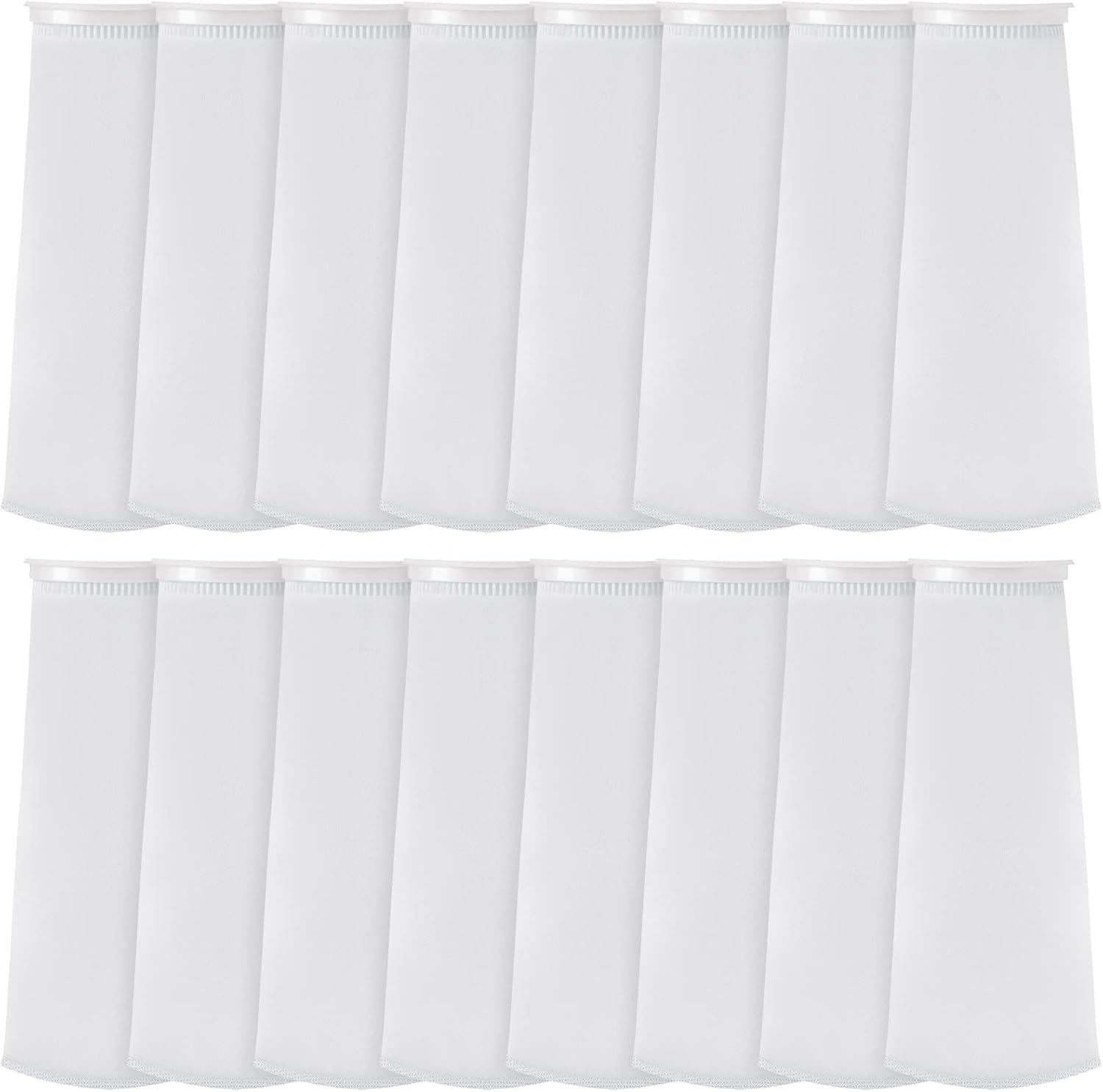 16 Pack 4 Inch Ring Filter Socks 200 ?m Aquarium Bags 4 Inch Ring by 15 Inch Long Socks for Fish Tank V1258-DP02-C-1636
